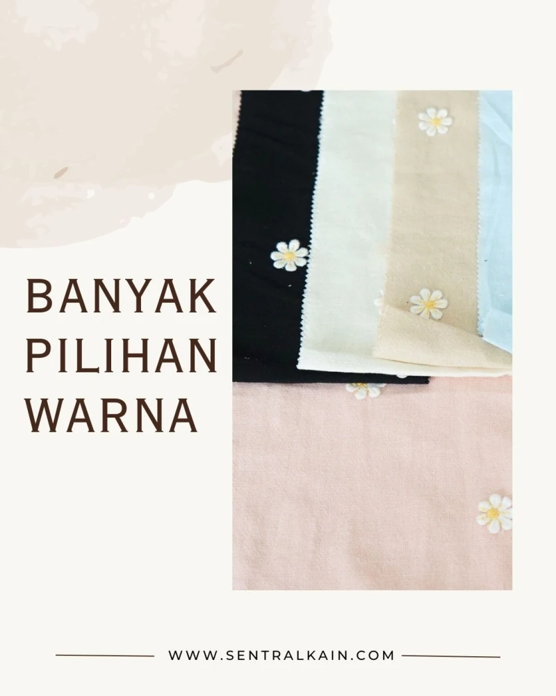 Cotton Slub 3D Embroidery